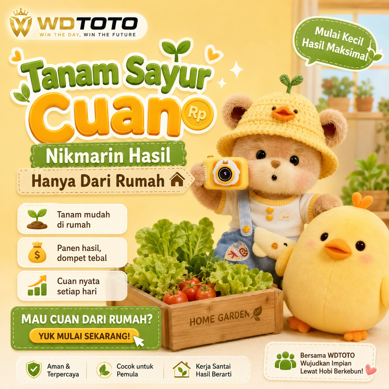 WDTOTO Tanam Sayur Cuan Nikmarin Hasil Hanya Dari Rumah WDTOTO