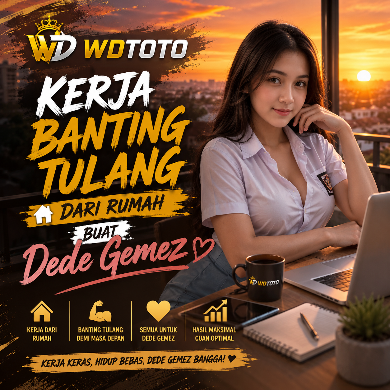 WDTOTO # Kerja Banting Tulang Dari Rumah Buat Dede Gemez - sindalquim